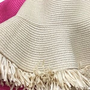 Set of 2 Floppy Sun Hats Pink & Cream Color New Condition Outdoors Beach Women